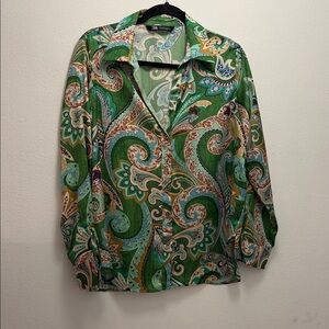 Zara Multicolor Paisley Shirt
